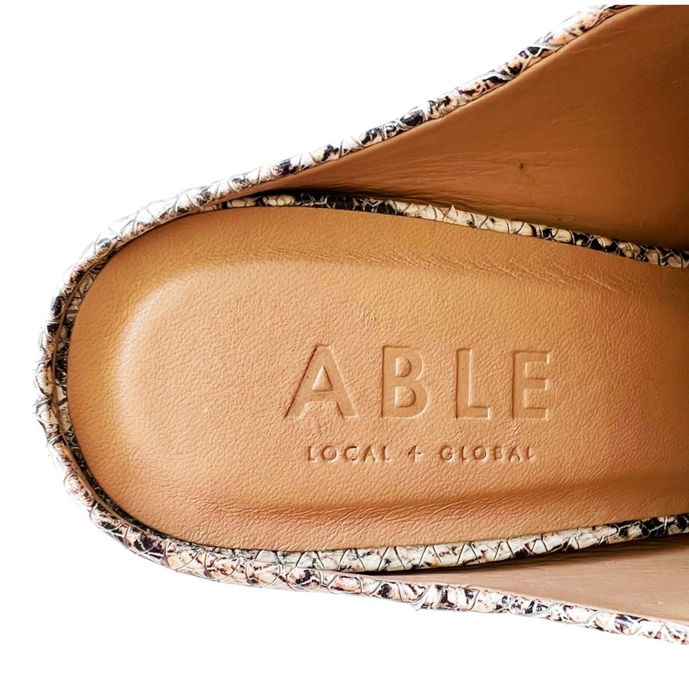 Able Rojas Snake/Python Heeled Mule | 8.5 - image 7